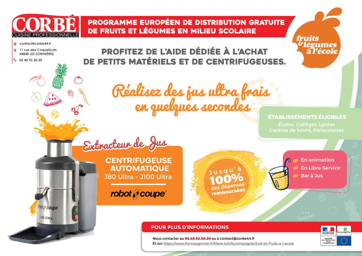 Programme-Distribution-Fruits-Légumes-Ecole-Jus-Frais-Centrifugeuse-Robot-Coupe