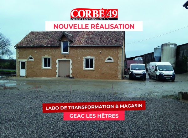 GAEC LES HETRES-Realisation-Labo-Magasin-Corbé-Cuisine-Professionnelle